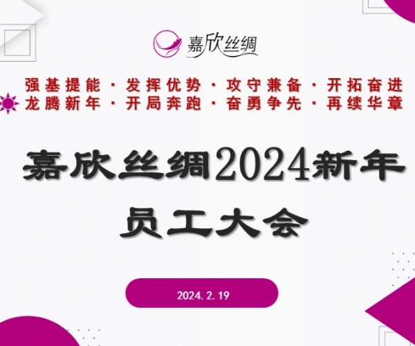 威尼斯8040丝绸召开2024新年员工大会